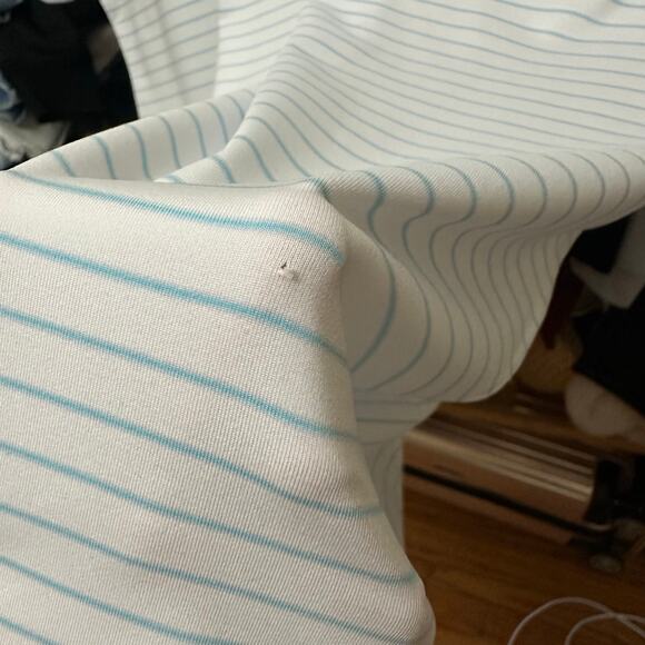 Peter Millar Summer Comfort Striped Polo Shirt American Express Large MS23EK08S - Picture 6 of 14